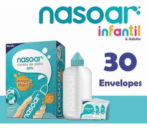Nasoar 30 Envelopes 2,160g Cada Água