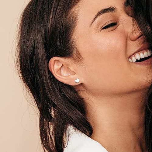 Chicsilver Hipoalergénico Plata De Ley 925 Pequeños Aretes