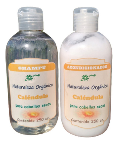 Shampoo Y Acondicionador Regenerador De Calendula