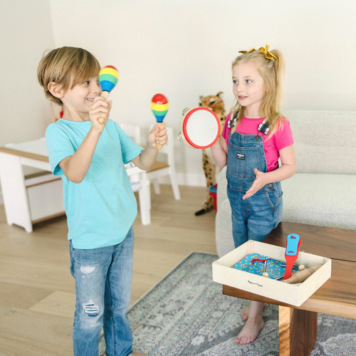 Set musical Melissa & Doug Band-in-a-Box con 10 instrumentos