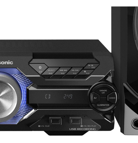 Imagem 4 de 5 de Mini System Panasonic Sc-akx520lbk 580w Bluetooth Usb