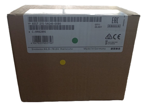 Siemens 6es7215-1ag40-0xb0 Cpu Module S7-1200