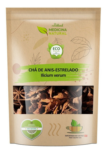 Anis Estrelado - Ilicium Verum - Orgânico 50g - Ch