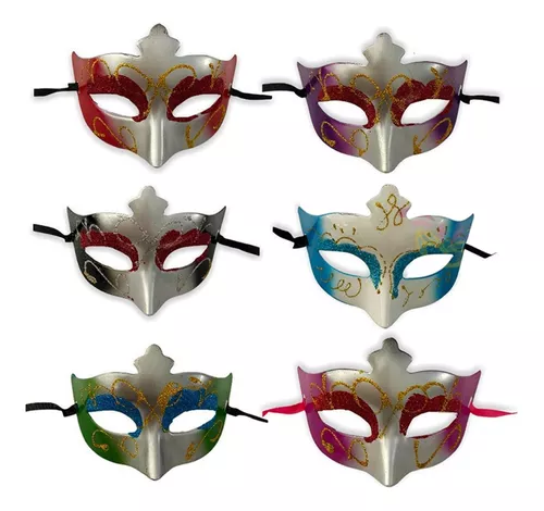 Mascara Antifaz De Carnaval Para Dama En Varios Colores