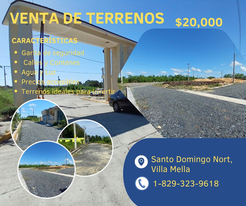 ¡tú Terreno Ideal Te Espera! Solares En Venta En Villa Mella