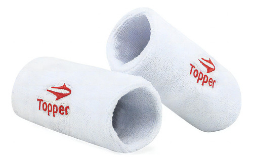 Muñequeras Topper Pack X2 Trng Blanco Rojo Color Blanco/Rojo Talle U