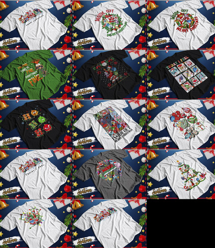 302 Diseños Digitales Navideños Formatos Varios Sublimar Dtf