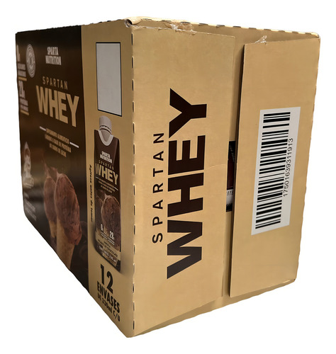 Spartan Whey Sparta Nutrition helado de chocolate con proteína bote 330 g pack x 12