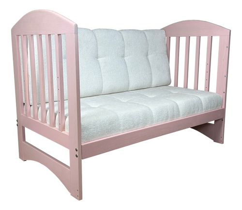 Cuna Convertible Multifuncional De Madera Montessori Rosa