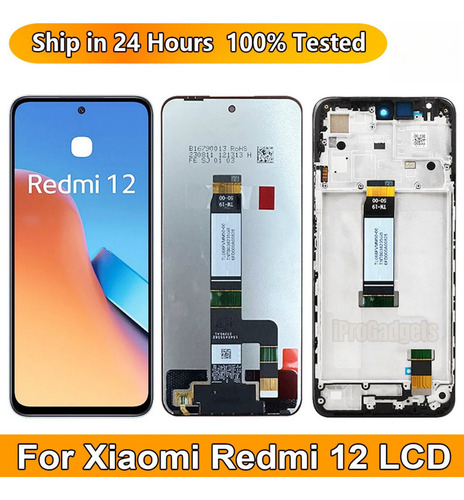 Pantalla Táctil Lcd Con Marco For Redmi 12 23053rn02l