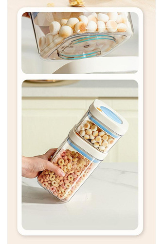 Recipiente Hermético Para Alimentos, Transparente, 1100 Ml
