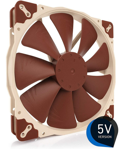 Cooler De Pc Noctua Nf-a20 5v Pwm 3 Pines 200mm Silencioso