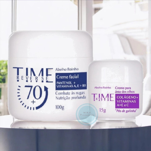 Kit Creme Facial 70+ E Creme Área Dos Olhos-abelha Rainha