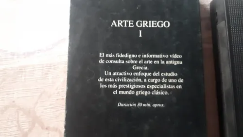 Vhs Historia Universal Del Arte 1 - Arte Griego 1 (Usado)