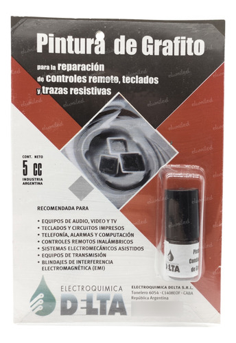 10 Pinturas De Grafito Conductiva Control Remoto 5cm3 Delta