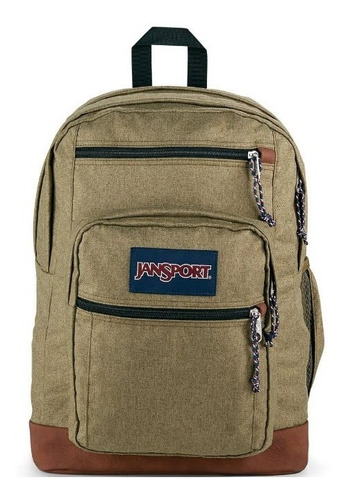 Mochila Jansport Cool Student Army Green Letterman Beige 34 L Original