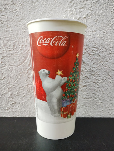 Vaso Coca Cola Navideño Oso Y Árbol Ayudar Está En Ti 2009 (Usado)
