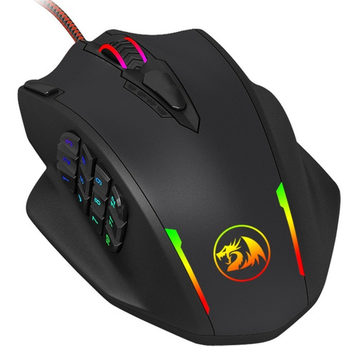 Mouse gamer de juego Redragon Impact M908 negro