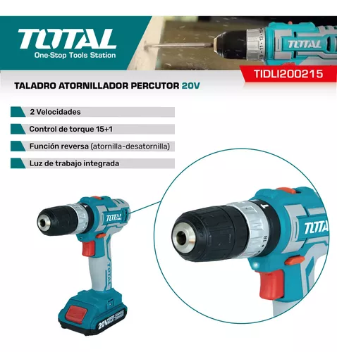 TALADRO ATORNILLADOR 20V DESTORNILLADOR INALÁMBRICO TOTAL - TDLI20011 TOTAL  TOOLS