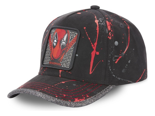 Gorra Capslab Marvel Deadpool Original Negro Unico Lisa