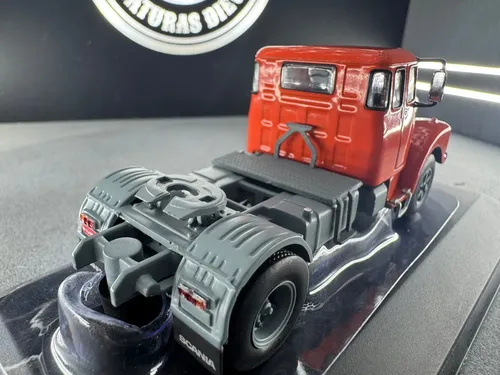 Miniatura Caminhão Scania 111s Laranja 1:64 Br Classics