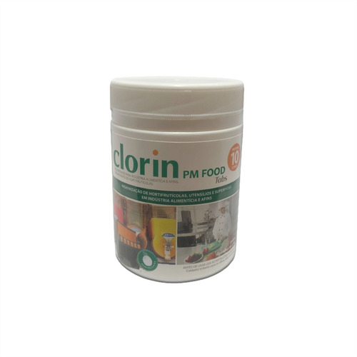 Clorin Pm Food Tabs Higienização Alimentos 10l