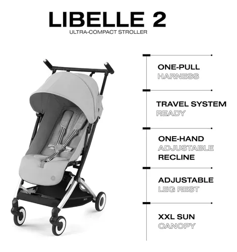 Cybex Libelle 2 Fog Grey Coche Paseador Liviano Bebe