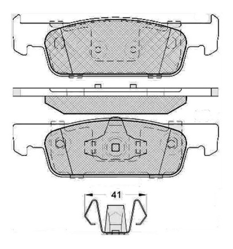 Pastilla De Freno Renault Clio Iv Grandtour 1.2 - 1.5 Dci -