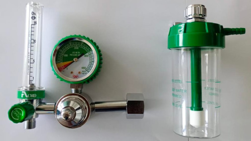 Regulador De Oxigeno Con Flujometro Conexion Tuerca