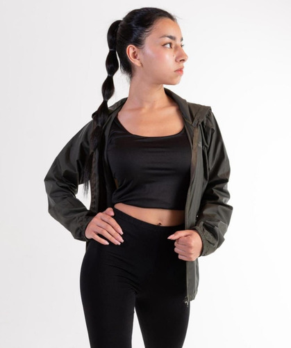 Chaqueta Deportiva Impermeable Rompe Vientos Para Mujer