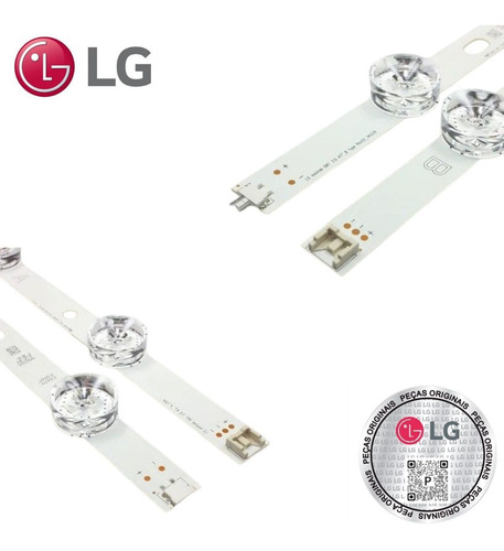 Imagem 2 de 3 de Kit Barra Led Tv LG 47lb5600 47lb6500 Agf78401001 Original