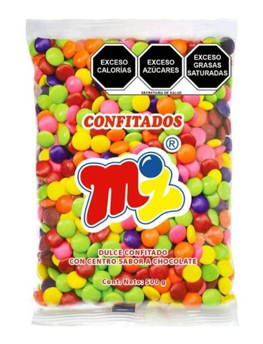 Bolsa Lunetas Surtidas Confitado Sabor Chocolate 500 Gr 