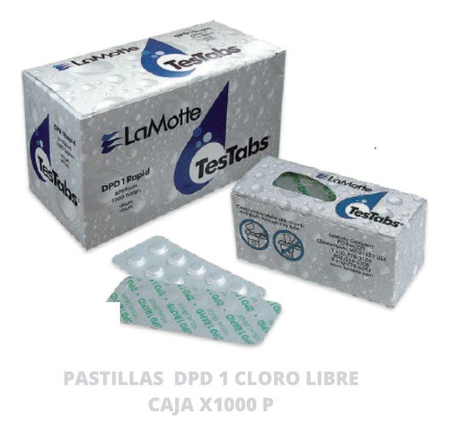 Pastillas Dpd 1  Cloro Libre, Marca: Lamotte X 1000und 