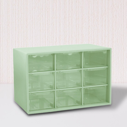 Mini Drawer Organizer Jewelry Storage Box Large Green