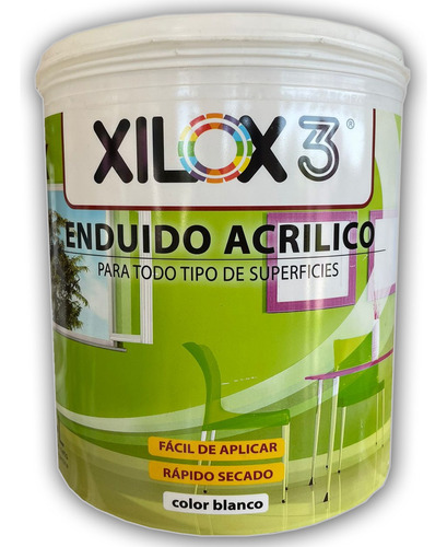 Enduido Acrilico Interior X4lts  Xilox3- Pintushop