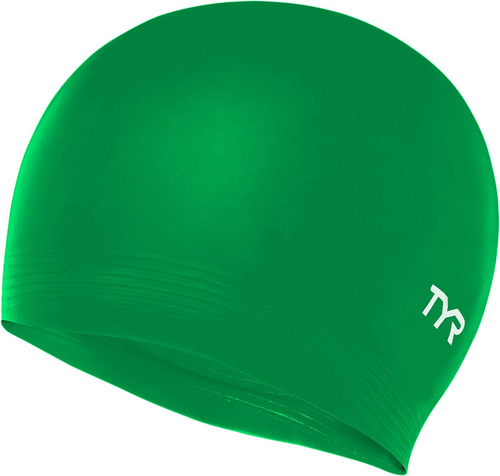 Gorro De Natación Tyr Latex, Color Verde