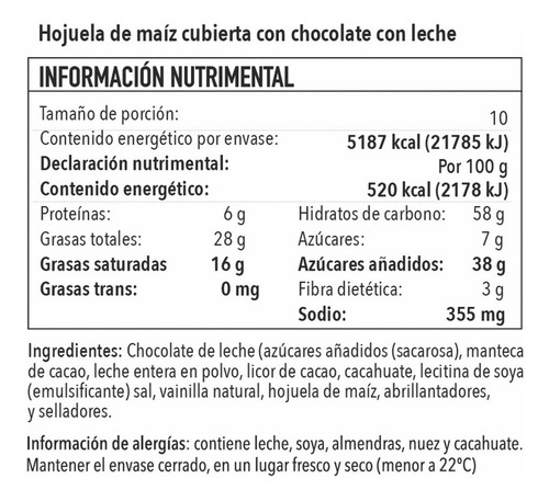 Xiocolat Hojuela De Maíz Con Chocolate De Leche (1 Kilo)