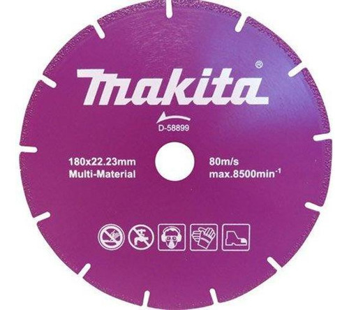 Disco de diamante multimaterial 180x22 D-58899 Makita