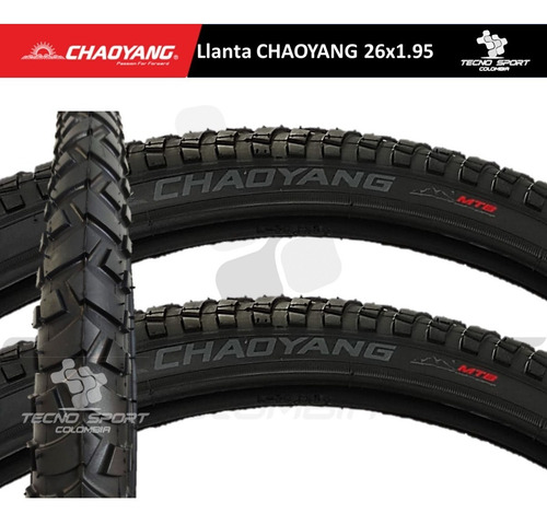 Imagen 2 de 6 de Llanta Bicicleta Chaoyang Rin 26 Coraza Mtb X 2 Unidades
