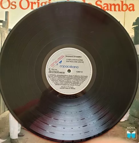 Os originais do samba - A malandragem entrou em greve º - Vinil