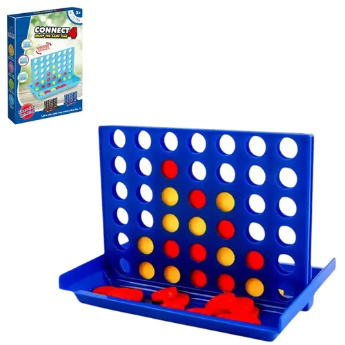 Jogo De Mesa Ligue 4 Conecta 4 Em Linha Divertido Raciocínio Estratégia Quebra Cabeça Clássico Dama Xadrez Qg Imports