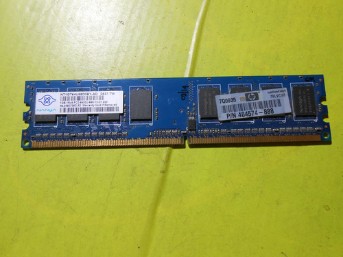 Memoria Nanya Ddr2 1gb Pc2-6400u - Nt1gt64u88d0by-ad (Usado)