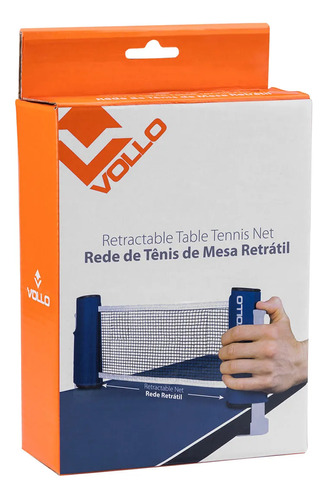 Rede De Tênis Mesa Ping Pong Retrátil Até 1,75m - Vollo