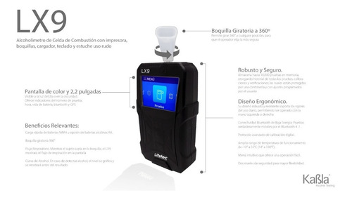 Alcoholímetro Profesional Lx9, Con Bluetooth - Lifeloc