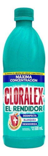 Blanqueador Líquido Cloralex El Rendidor 500ml