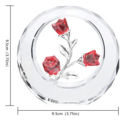Figuras De Flores De Tulipanes De Cristal Con Circular, Ramo