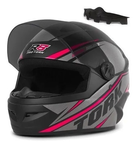 Casco De Motocicleta  Cerrado, Visor Smoke