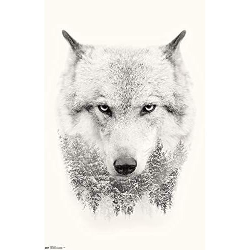 Póster De Árboles Wolf, 22.375  X 34 , Versión Sin M...