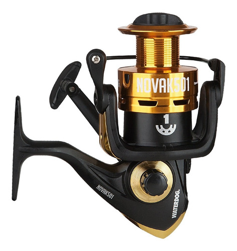 Reel Waterdog Novak 601 -carretel Metal-ideal Pesca Variada