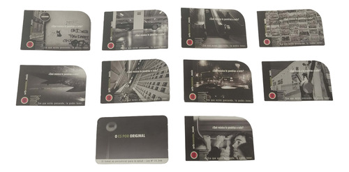 Lote X10 Tarjetas Promo Cigarrillos Lucky Strike 2003 (Usado)
